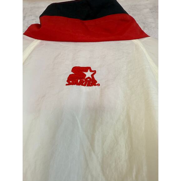 VTG 90s STARTER NCAA University Indiana HOOSIERS Logo Stripe 1/4 Zip Pullover XL - Picture 12 of 16